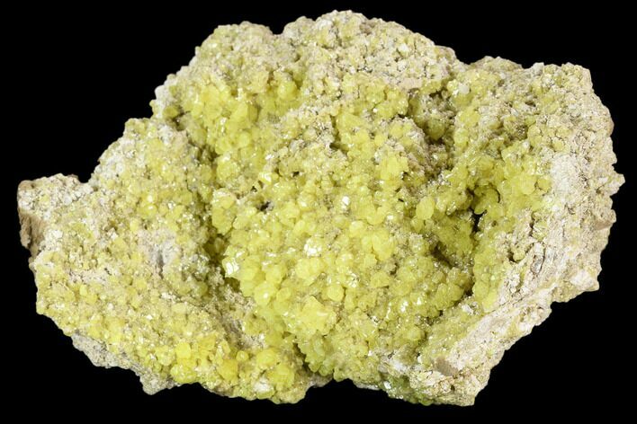 Sulfur Crystal Cluster on Matrix - Nevada #129749